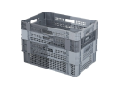 Caisse gerbable emboîtable BICOLORE - 600 x 400 x H 196 mm (fond fermé) - 2
