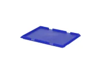 Hinged lid - 400 x 300 mm - blue