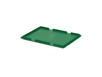 Hinged lid - 400 x 300 mm - green