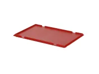 Scharnierdeksel - 600 x 400 mm - rood