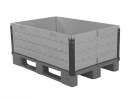 Faltbarer Aufsatzrahmen aus Kunststoff - 1200 x 800 mm - lebensmittelecht - 6 Scharniere - 1