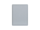Valise - 400 x 300 x H 190 mm - Gris - bac gerbable avec couvercle et poignée (fond lisse) - 3