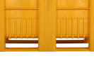 Caisse-palette en plastique type CB1 - 1200 x 800 mm - 3 semelles - jaune - 6
