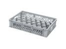 Casier à verres BASIC - 600 x 400 x H 130 mm pour 33 verres - ht. de verre max. 103mm - Ø max. 75mm - 1