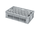 Gläserkiste BASIC - 600 x 400 x H 171 mm für 33 Gläser - max. Glashöhe 143 mm - max. Ø 75 mm - 1