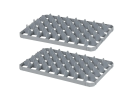 Casier à verres BASIC - 600 x 400 x H 224 mm pour 40 verres - ht. de verre max. 196mm - Ø max. 65mm - 4