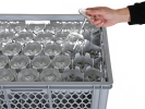 Casier à verres BASIC - 600 x 400 x H 224 mm pour 40 verres - ht. de verre max. 196mm - Ø max. 65mm - 8