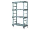 Rayonnage mobile en plastique Euro - 1000x500xH1780mm - 2