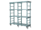 Rayonnage mobile en plastique Euro - 1500x500xH1780mm - 2