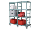 Rayonnage mobile en plastique Euro - 1500x600xH1780mm - 1