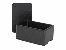 Caisse isolante avec couvercle - 600 x 400 x H 296 mm - gerbable - format interne Gastronorm - 2