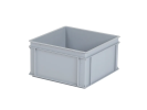 Stapelbehälter - 400 x 400 x H 220 mm - Grau (verstärkter Boden)