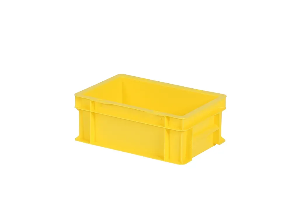 Stacking bin - 300 x 200 x H 118 mm - yellow (smooth base)