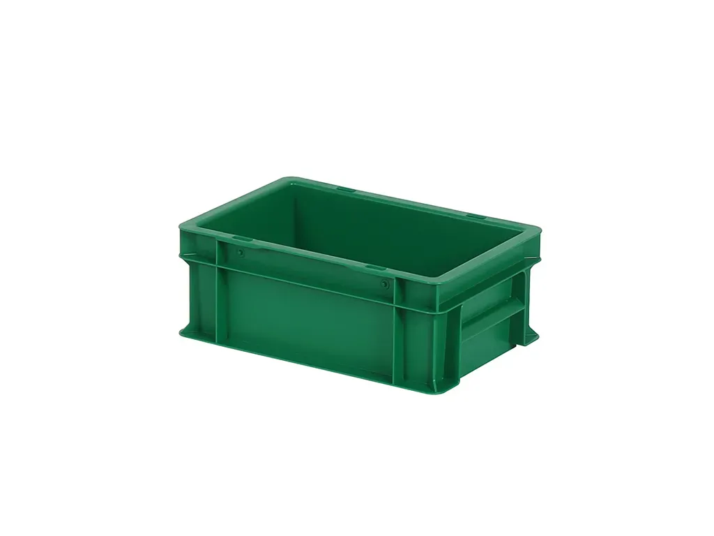 Stacking bin - 300 x 200 x H 118 mm - green (smooth base)