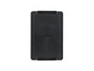 Duocouleur bac et couvercle - 300 x 200 x H 133 mm - Noir-rouge - (fond lisse) - 3