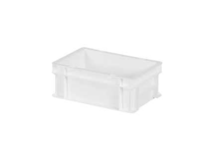 Stacking bin - 300 x 200 x H 118 mm - white