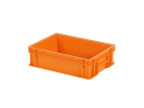 Bac gerbable / bac à assiettes - 400 x 300 x H 120 mm - Orange (fond lisse) - 1