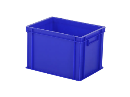 Stacking bin / bin for plates - 400 x 300 x H 280 mm - blue (reinforced base)