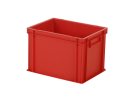 Bac gerbable / bac à assiettes - 400 x 300 x H 280 mm - Rouge (fond renforcé) - 1