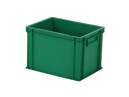 Stacking bin / bin for plates - 400 x 300 x H 280 mm - green (reinforced base)