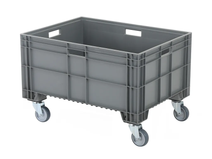 Euronorm stacking bin - 800 x 600 x H 530 mm (wheeled)