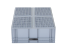 Bac gerbable Euronorm - 800 x 600 x H 230 mm (fond renforcé) - 4