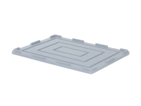 Lay-on lid - 800 x 600 mm - grey