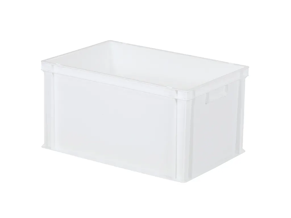 Stacking bin - 600 x 400 x H 320 mm - white (reinforced base)