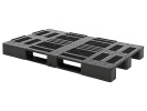 Palette en plastique type D3-DUO ECO - 1500 x 1000 mm (avec bords - 3 semelles) - 1