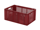 Stapelbehälter Euronorm RX - 600 x 400 x H 274 mm - Rot (verstärkter Boden) - 1