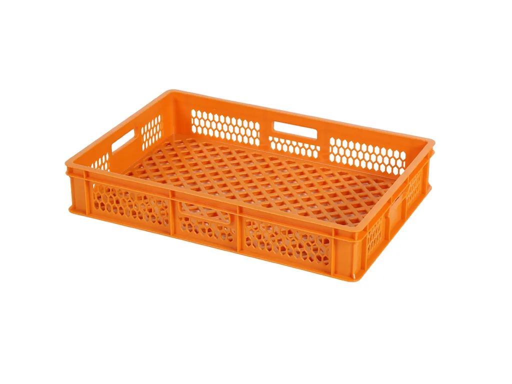 Stapelkrat voor bakplaat - 655 x 450 x H 120 mm (versterkte geperforeerde bodem)