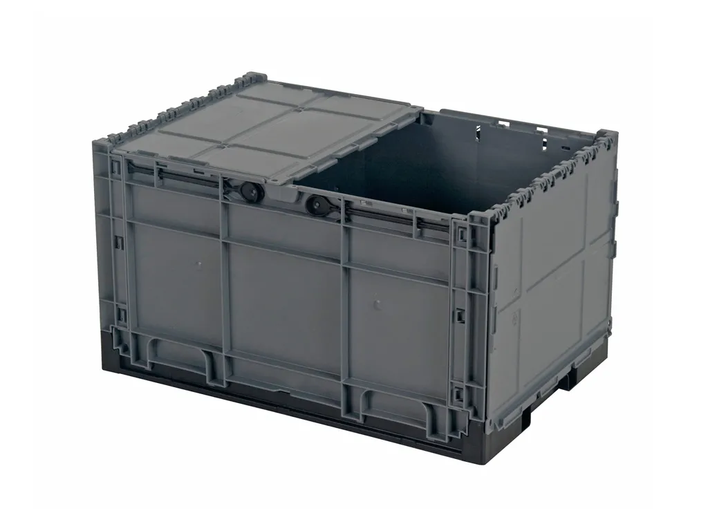 Box pliant avec couvercle - CLEVER MOVE BOX - 600 x 400 x H 343 mm