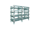 Rayonnage en plastique nautique - 1500 x 600/670 x 1450 mm - 1