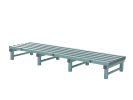 Bodenregal aus Kunststoff - 2000x600xH250mm - 1