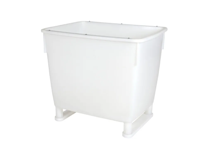 Transport bin 400 l - with stainless steel rim reinforcement