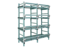 Rayonnage en plastique nautique - 1500 x 400/470 x 2050 mm - 1
