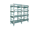 Rayonnage en plastique nautique - 1500 x 400/470 x 1750 mm - 1