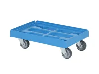 Kunststoff Transportroller - 600 x 400 mm - Hellblau