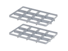 Set mit Facheinteilungen 12 F&auml;cher f&uuml;r Stapelkisten - Fachgr&ouml;&szlig;e 137 x 117 mm
