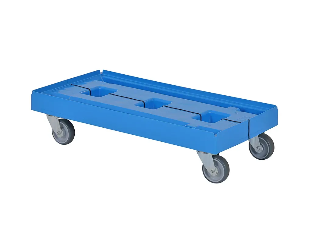 Maatwerk kunststof dolly - 800x400mm - blauw