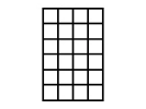 Ensemble de divisions de compartiments 24 compartiments pour caisse empilable - taille du compartiment 90 x 86 mm. - 3