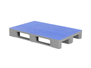 Europalette - TC1 - 1200 x 800 mm - mit Antirutschdeck - Grau - 1