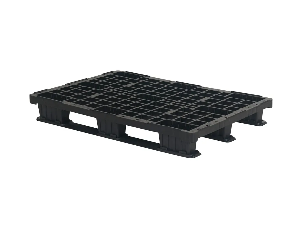 Plastic export pallet - 1200 x 800 mm - 3 runners - lightweight