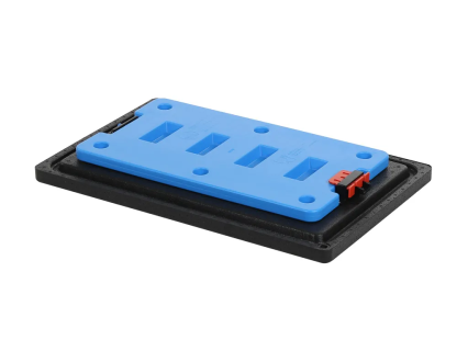 Klemdeksel met geïntegreerd koelelement - voor Isolatiebox-in-box (600 x 400 mm)