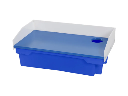 Fileerbak met blauwe viskist 35 liter