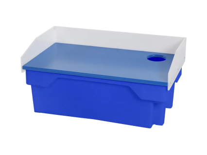 Fileerbak met blauwe viskist 60 liter