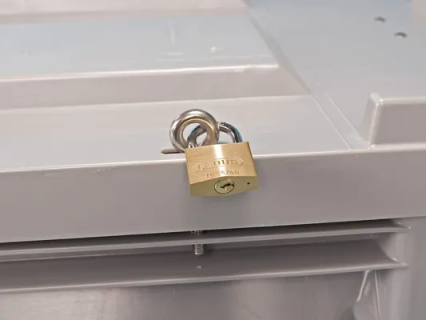 RVS oog voor hangslot