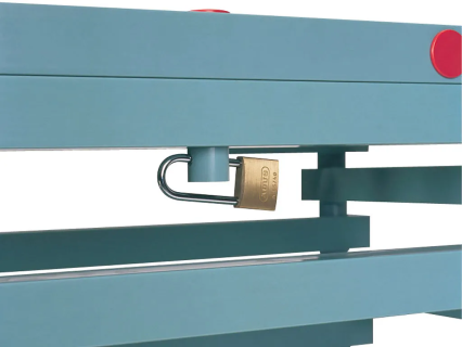 Hangslot voor materiaalbox