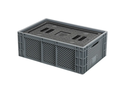 Isolatiebox-in-box met deksel - 600 x 400 x H223 mm - stapelbaar