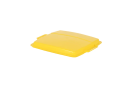 Couvercle à poser - pour conteneurs de pré-tri / bacs emboîtables de 90 litres - jaune - 1